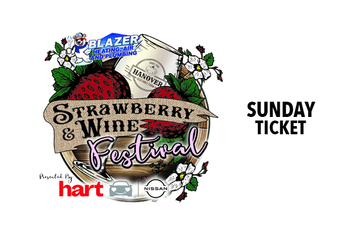 The Blazer Heating, Air, and Plumbing Strawberry & Wine Festival - SUNDAY May 12, 2024, doors 11am