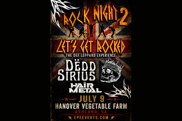 DOTF Concert Series - Let's Get Rocked (Def Leppard Experience) & Dedd Sirius - Thursday July 9, 2026, gates 5:30pm