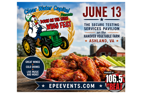 Clear Water Capital Down On The Farm Wing Fest - Powered by 106.5 The Beat - Saturday June 13, 2026, gates 12:00pm