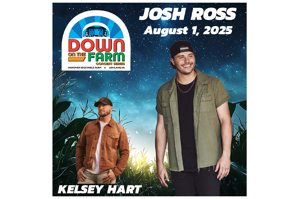 Josh Ross with special guest Kelsey Hart - Friday August 1, 2025, Gates at 5:30pm