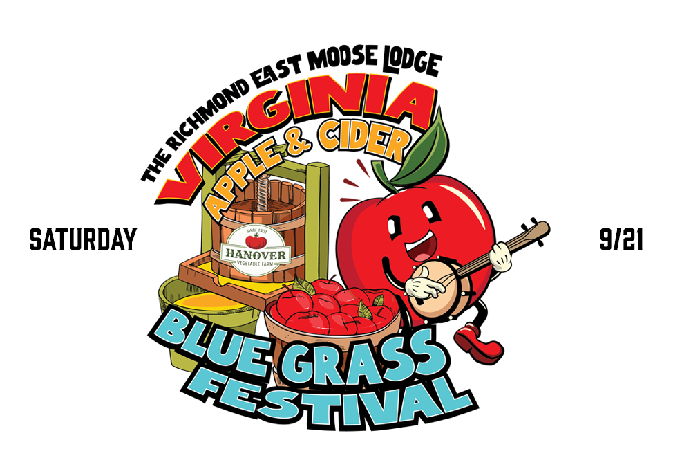 The Richmond East Moose Lodge- Virginia Apple & Hard Cider Bluegrass Festival - Saturday Sept. 21, 2024, gates 11am